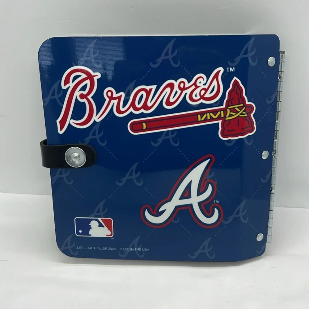 Littlearth Classic Accessories CD Holder Atlanta Braves Baseball Logo NWOT